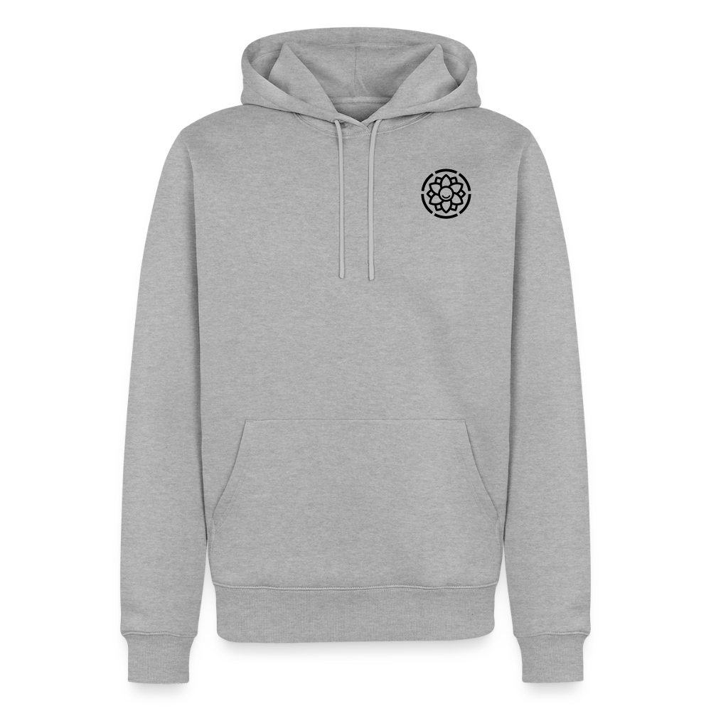 Männer Premium Hoodie - Grau meliert