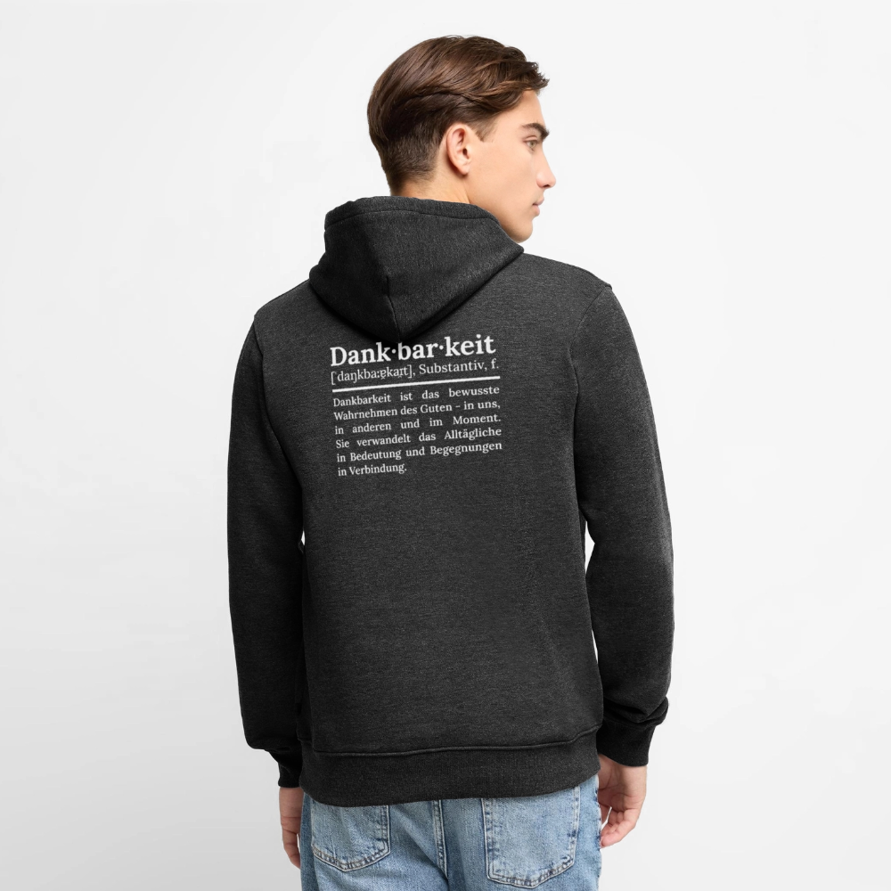Männer Premium Hoodie - Anthrazit meliert
