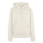 Design-Hoodie „Eat. Sleep. Thank. Repeat.“ für Damen aus Bio-Baumwolle, Farbe: weiß - Dankfabrik.