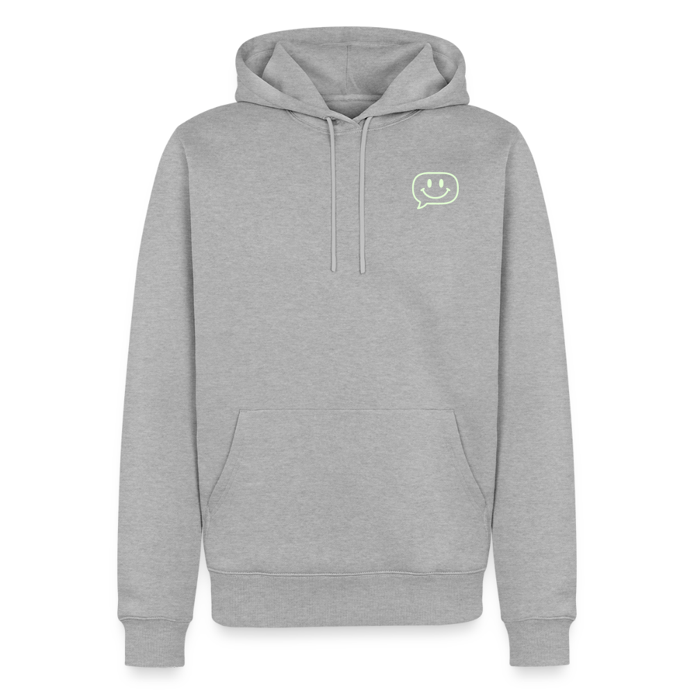 Männer Premium Hoodie - Grau meliert