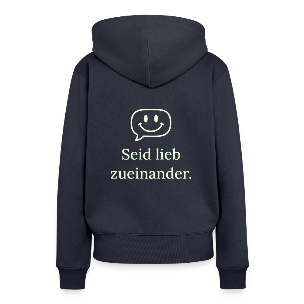 Frauen Premium Hoodie - Navy