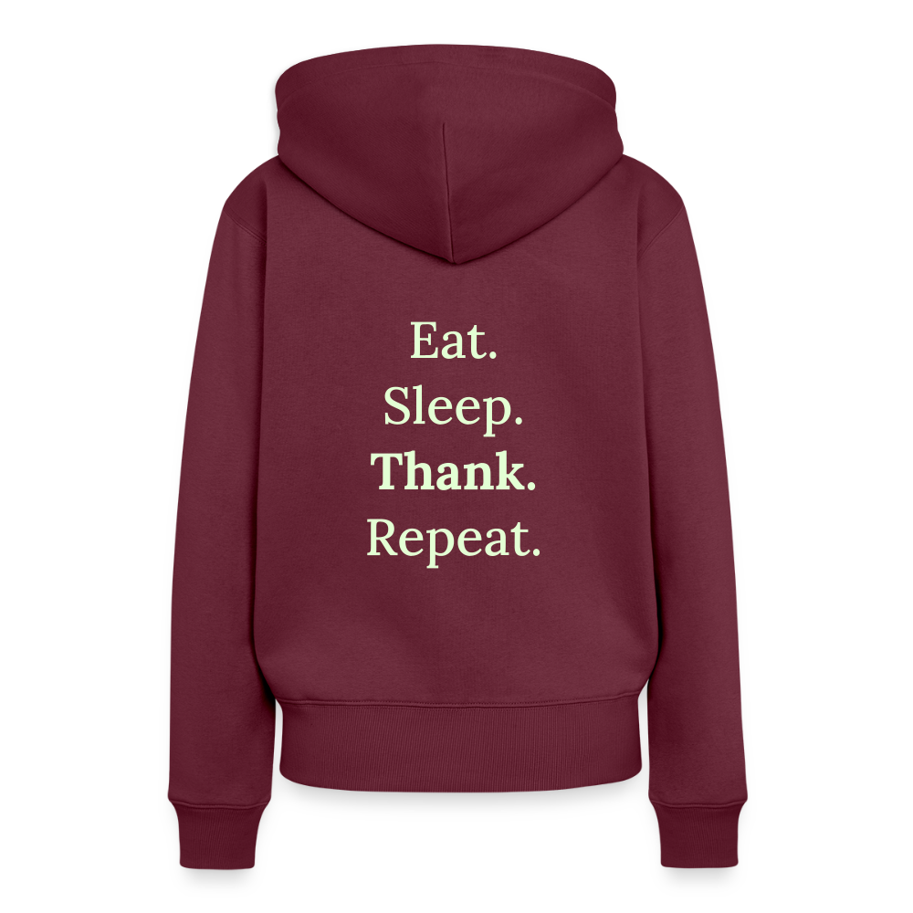Frauen Premium Hoodie - Burgunderrot