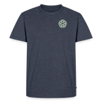 Design T-Shirt „Ich danke, also bin ich“ für Herren aus Bio-Baumwolle, Farbe: blau – Dankfabrik.