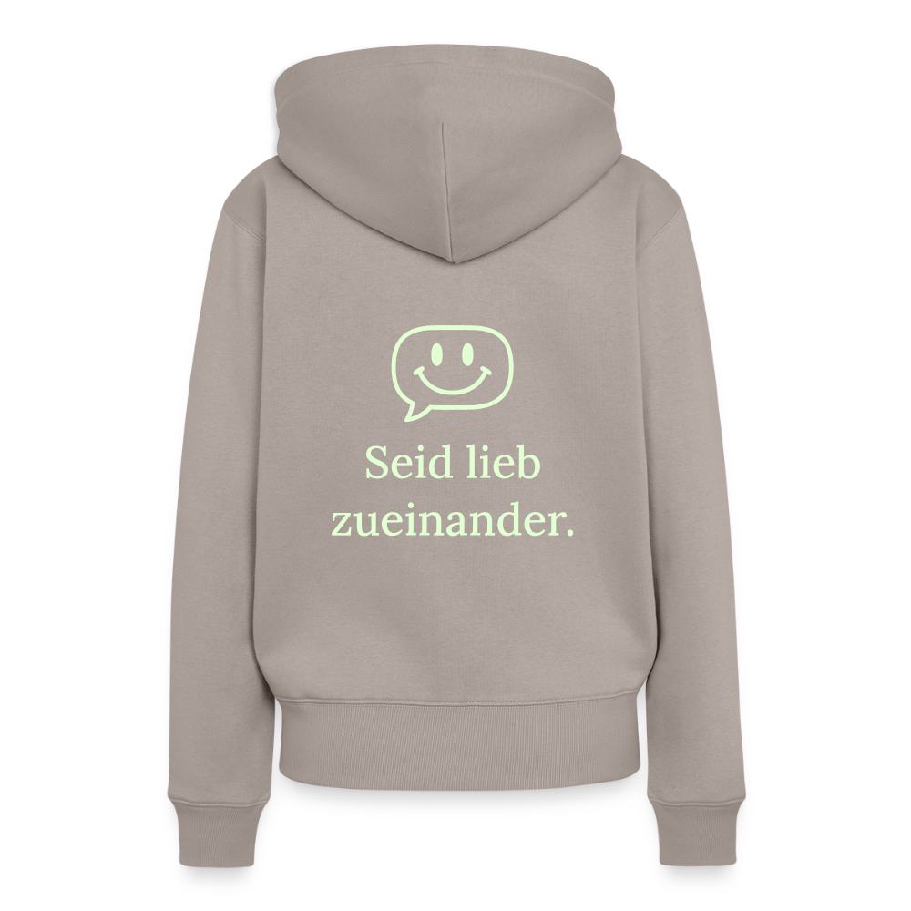 Frauen Premium Hoodie - Taupe