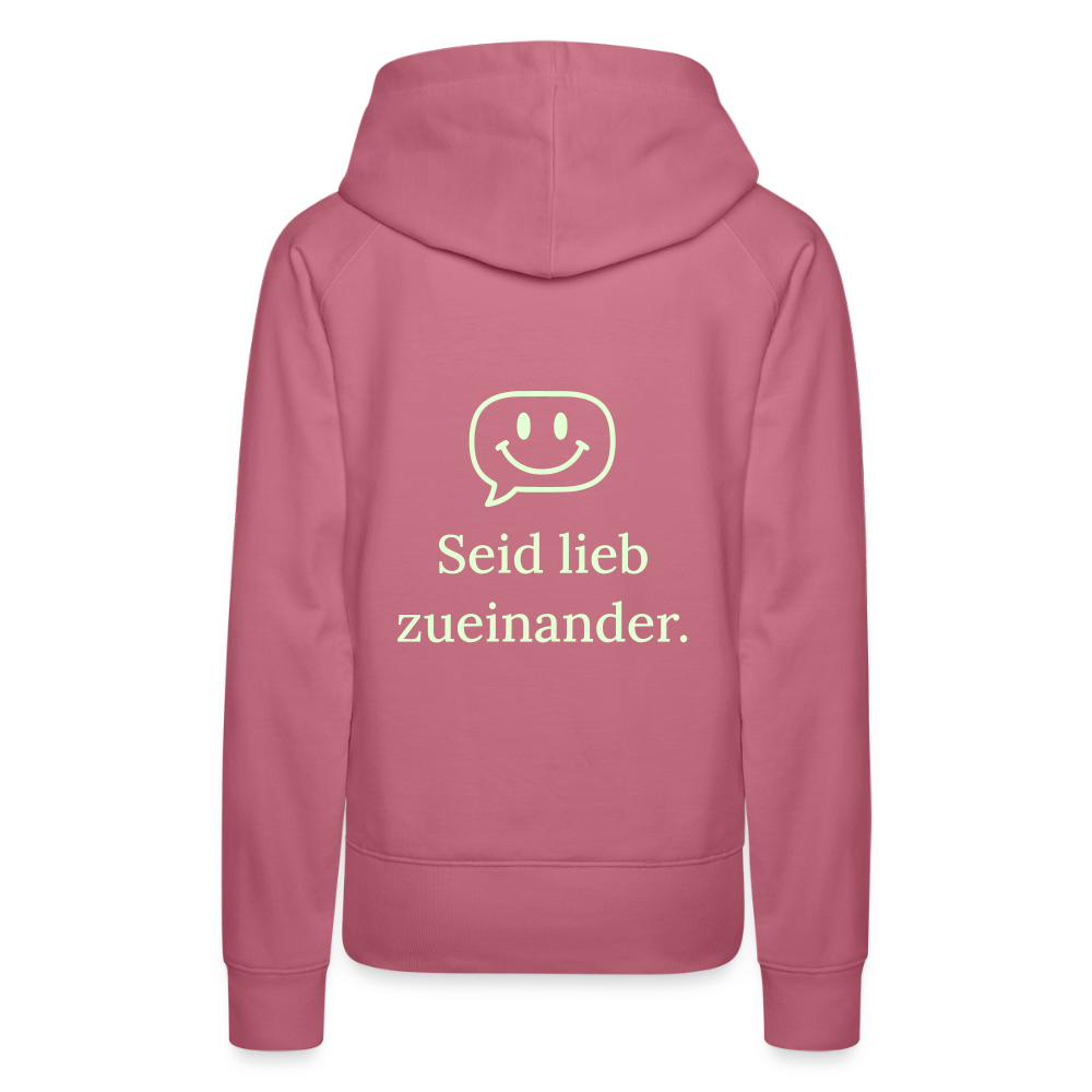 Frauen Premium Hoodie - Malve