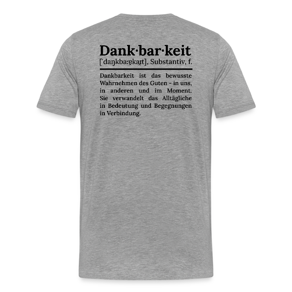 Männer Premium T-Shirt - Grau meliert