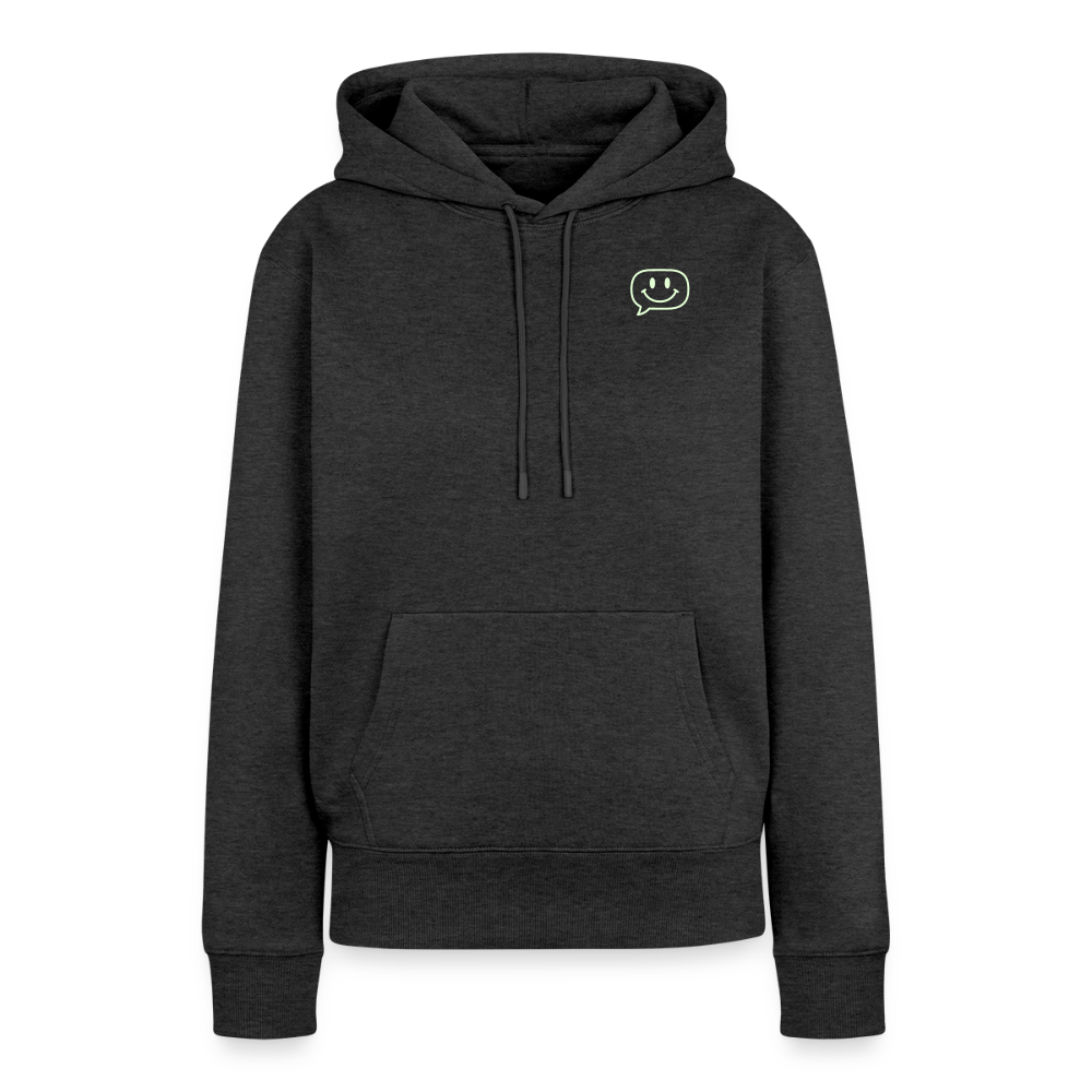Frauen Premium Hoodie - Anthrazit meliert