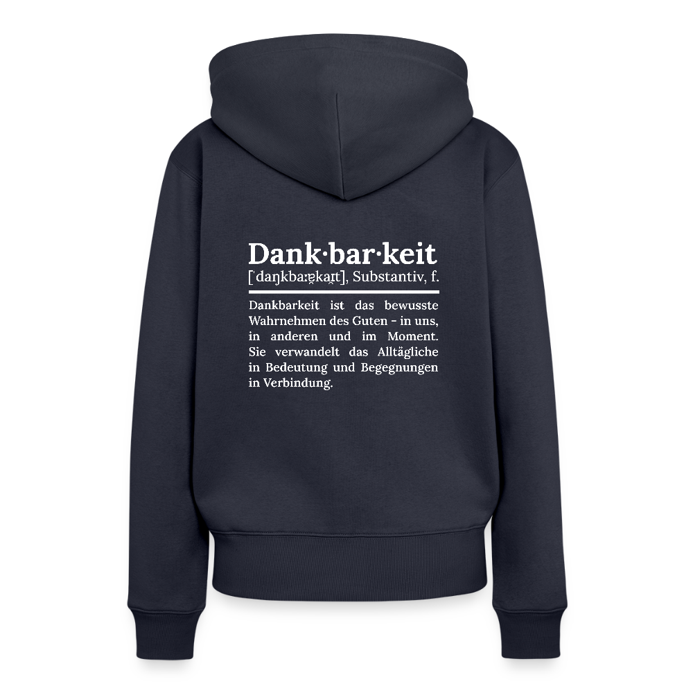 Frauen Premium Hoodie - Navy