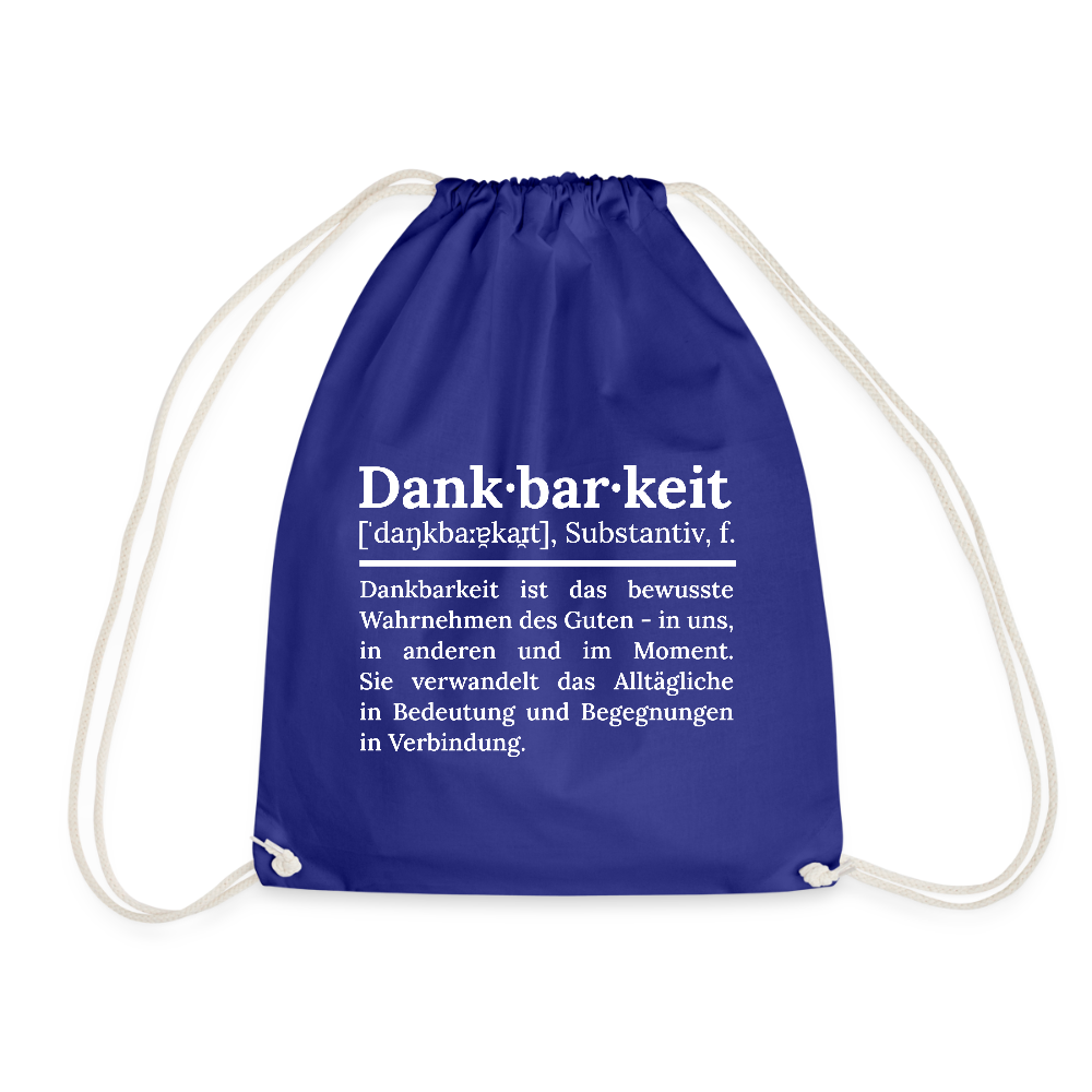 Turnbeutel - Königsblau