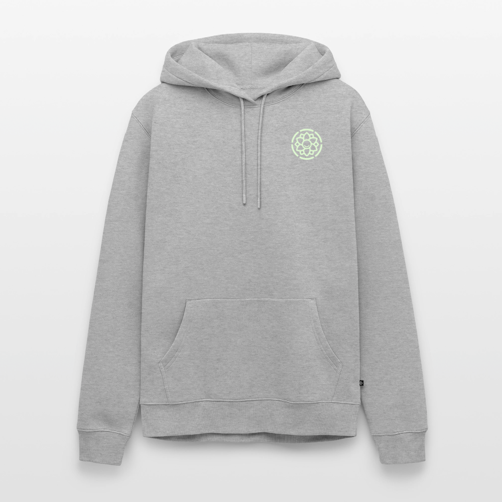 Männer Premium Hoodie - Grau meliert