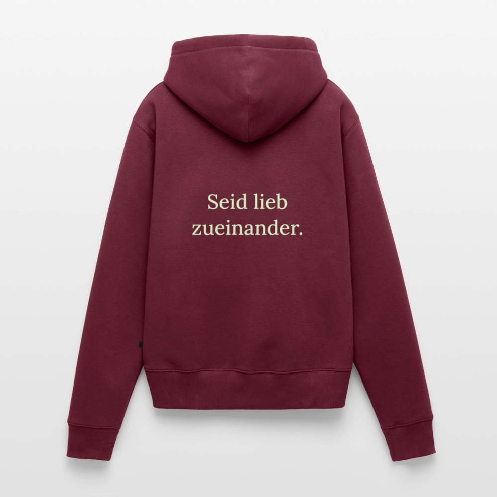 Frauen Premium Hoodie - Burgunderrot