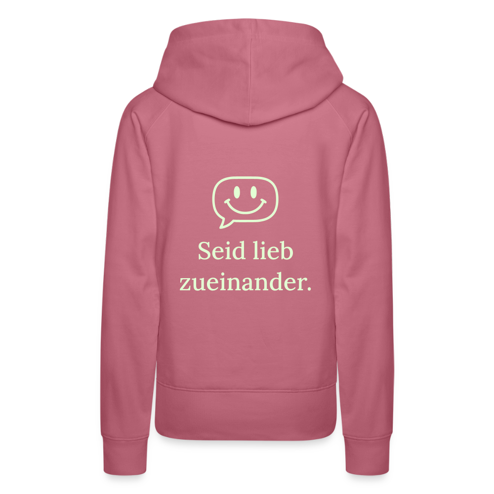Frauen Premium Hoodie - Malve