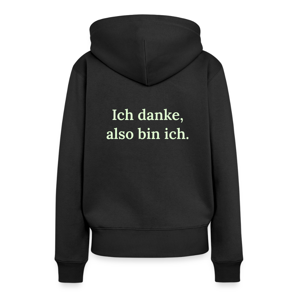 Frauen Premium Hoodie - Schwarz