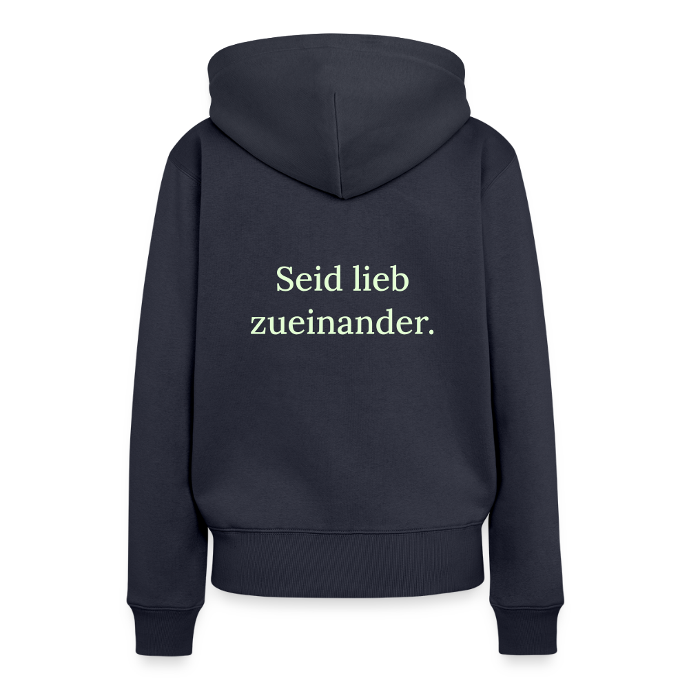 Frauen Premium Hoodie - Navy