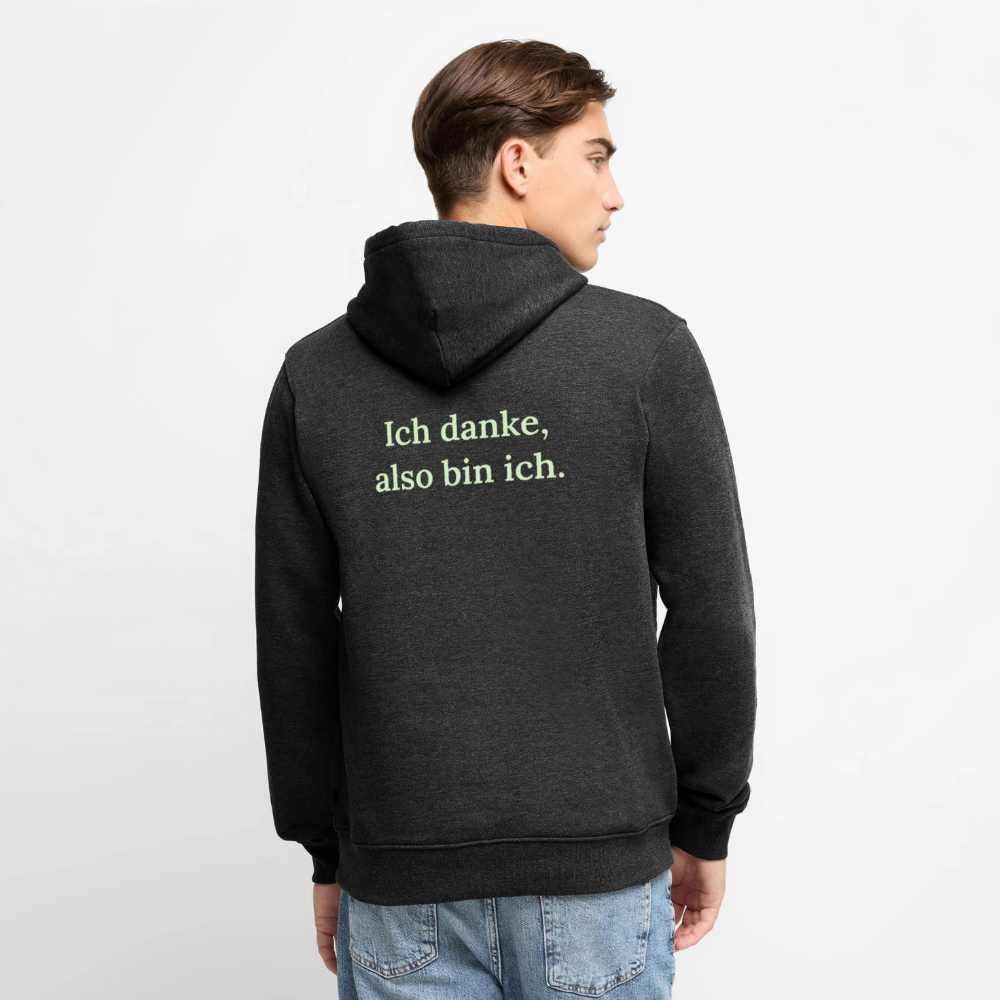 Männer Premium Hoodie - Anthrazit meliert