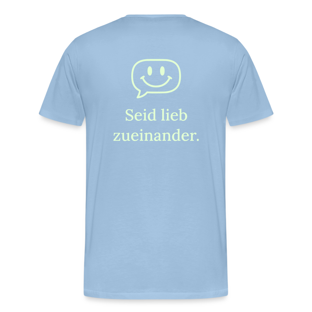 Männer Premium T-Shirt - Sky