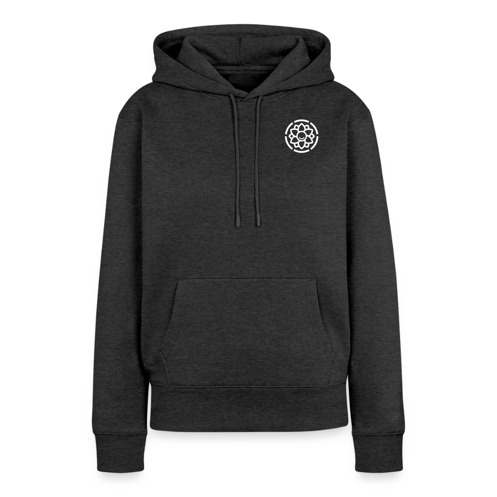 Frauen Premium Hoodie - Anthrazit meliert