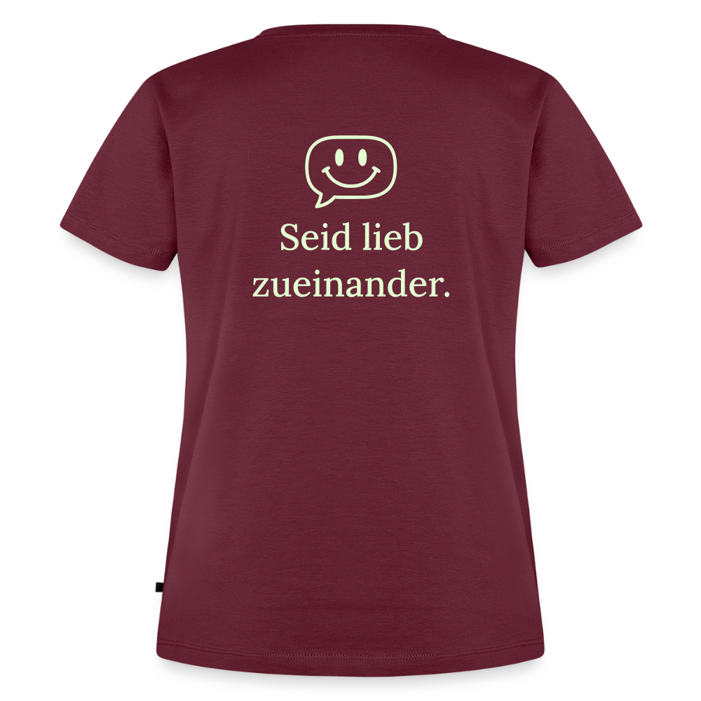 Frauen Premium T-Shirt - Burgunderrot