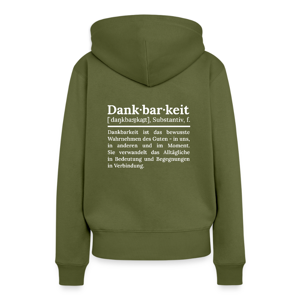 Frauen Premium Hoodie - Khaki