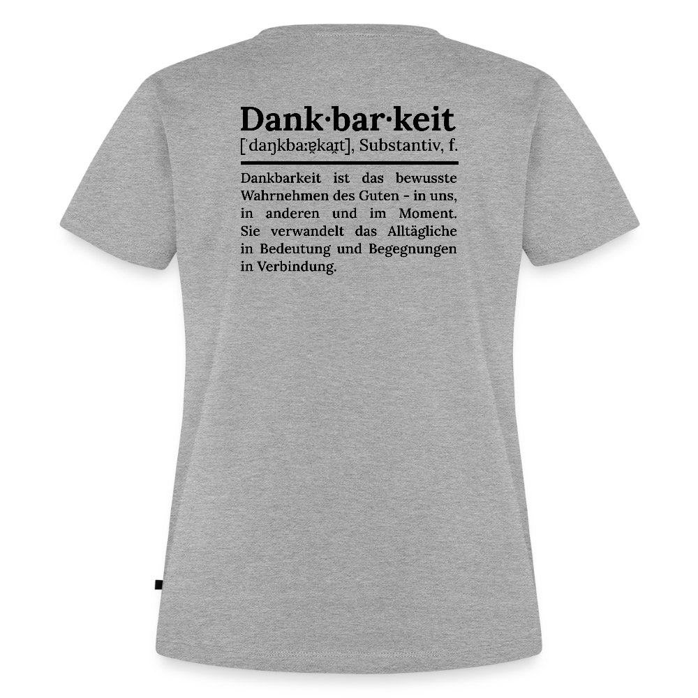 Frauen Premium T-Shirt - Grau meliert