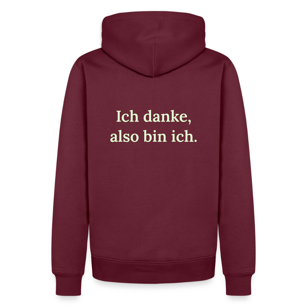 Männer Premium Hoodie - Burgunderrot