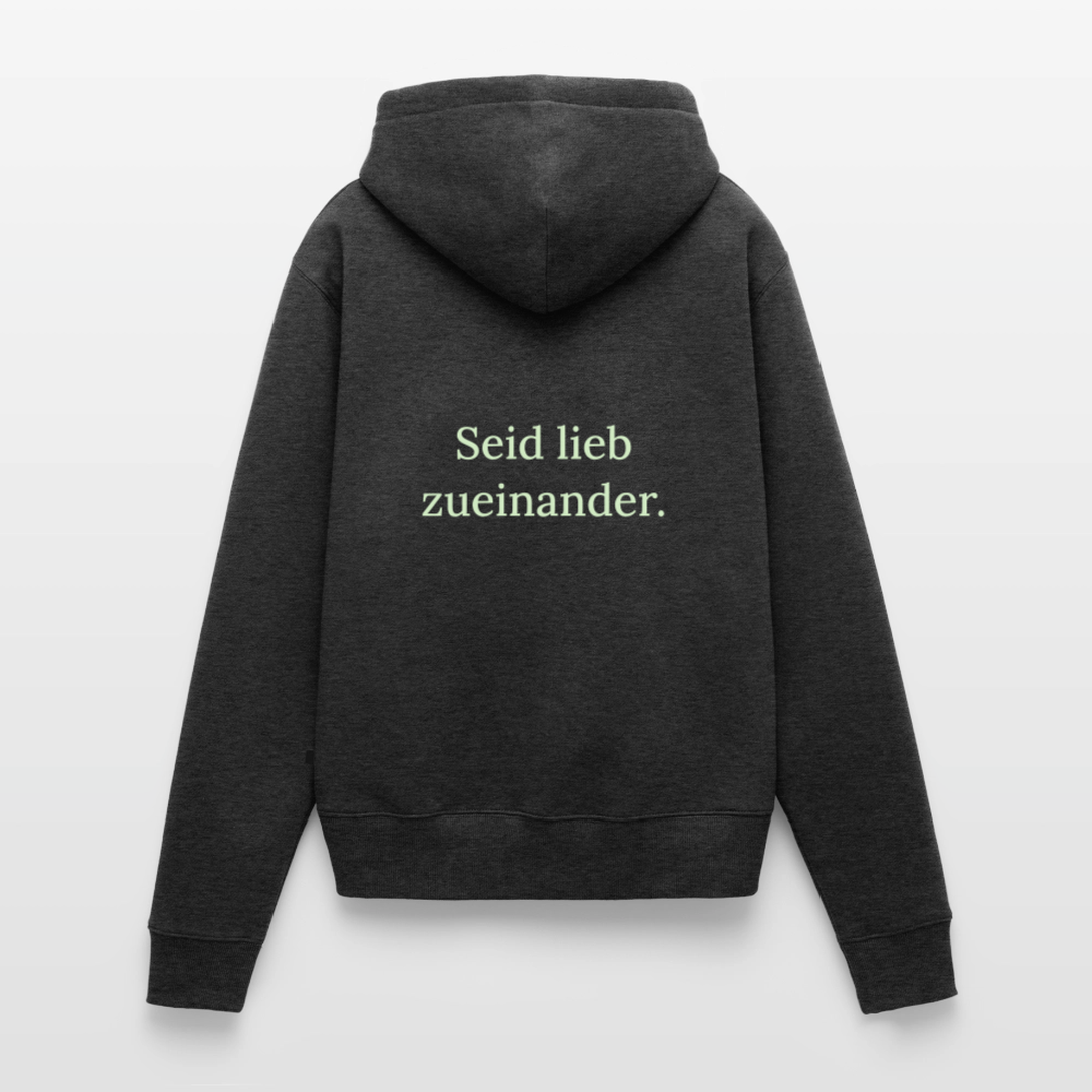 Frauen Premium Hoodie - Anthrazit meliert