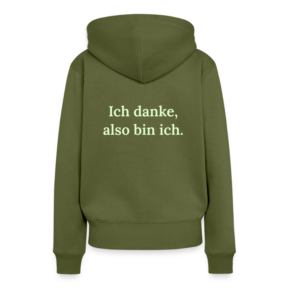 Frauen Premium Hoodie - Khaki