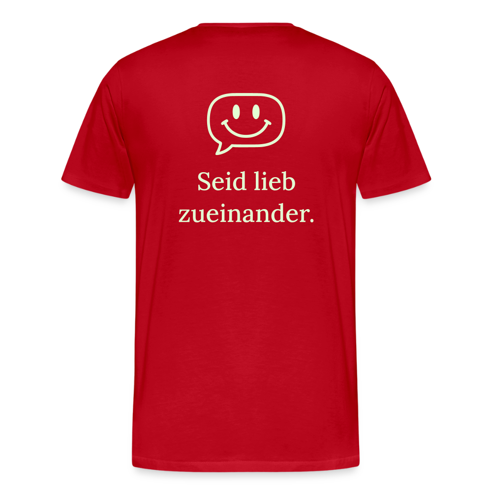 Männer Premium T-Shirt - Rot