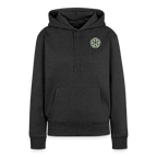 Design-Hoodie „Eat. Sleep. Thank. Repeat.“ für Damen aus Bio-Baumwolle, Farbe: anthraziet- Dankfabrik.