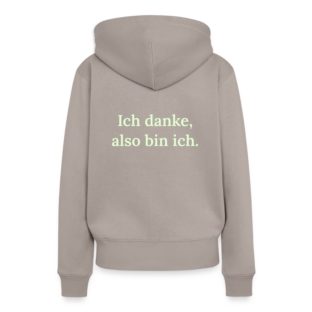 Frauen Premium Hoodie - Taupe