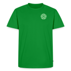 Design T-Shirt „Ich danke, also bin ich“ für Herren aus Bio-Baumwolle, Farbe: grün – Dankfabrik.