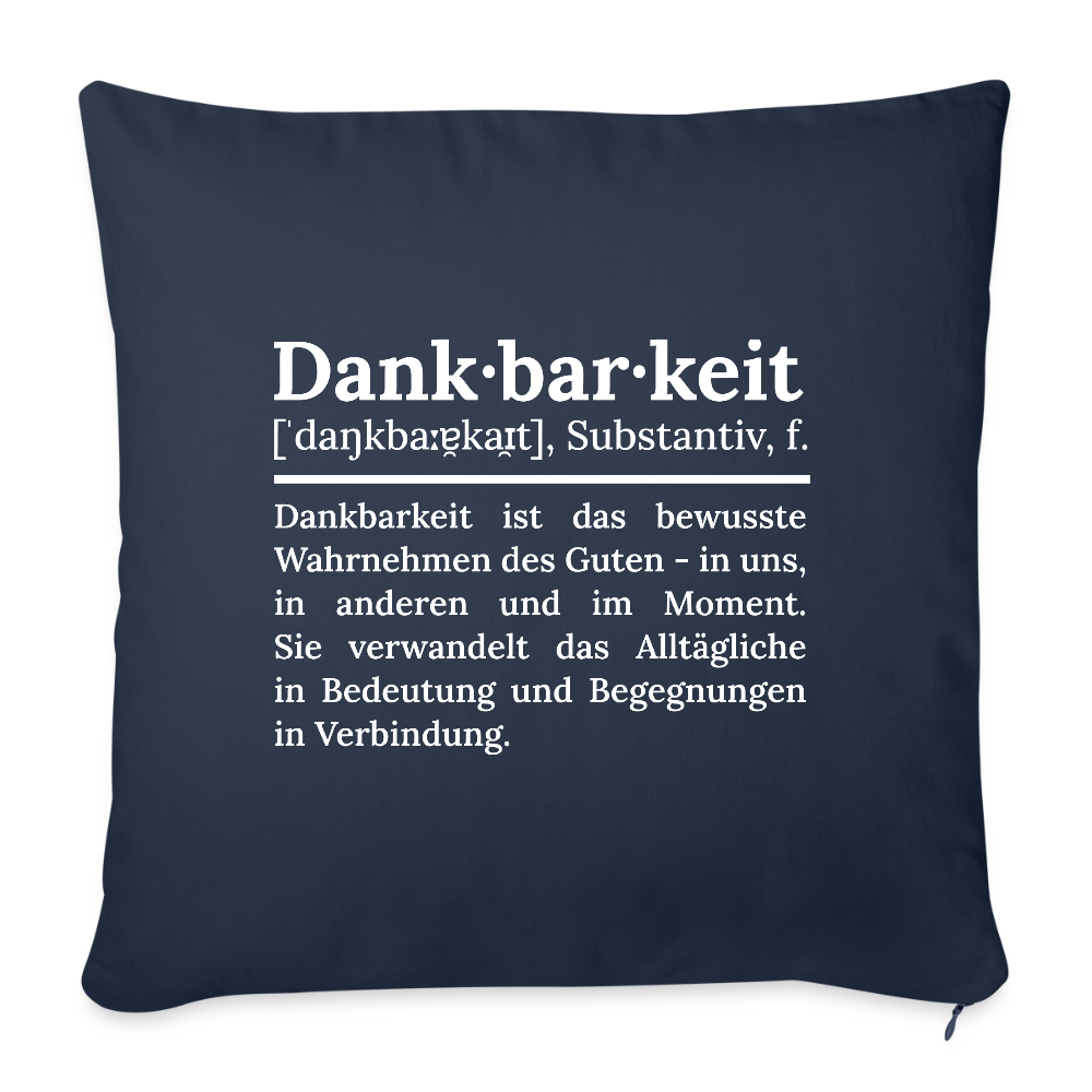 Sofakissen mit Füllung 44 x 44 cm - Navy