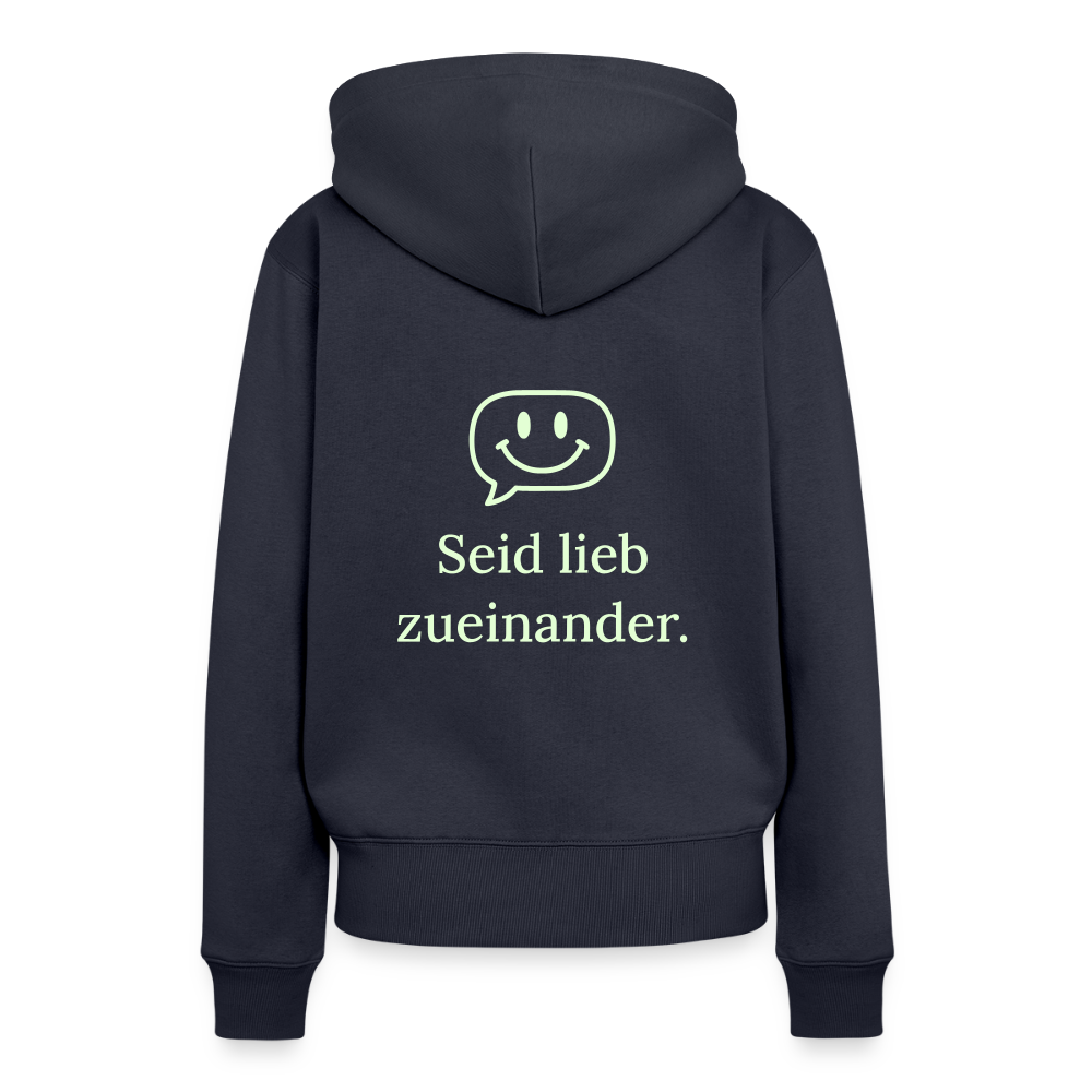Frauen Premium Hoodie - Navy