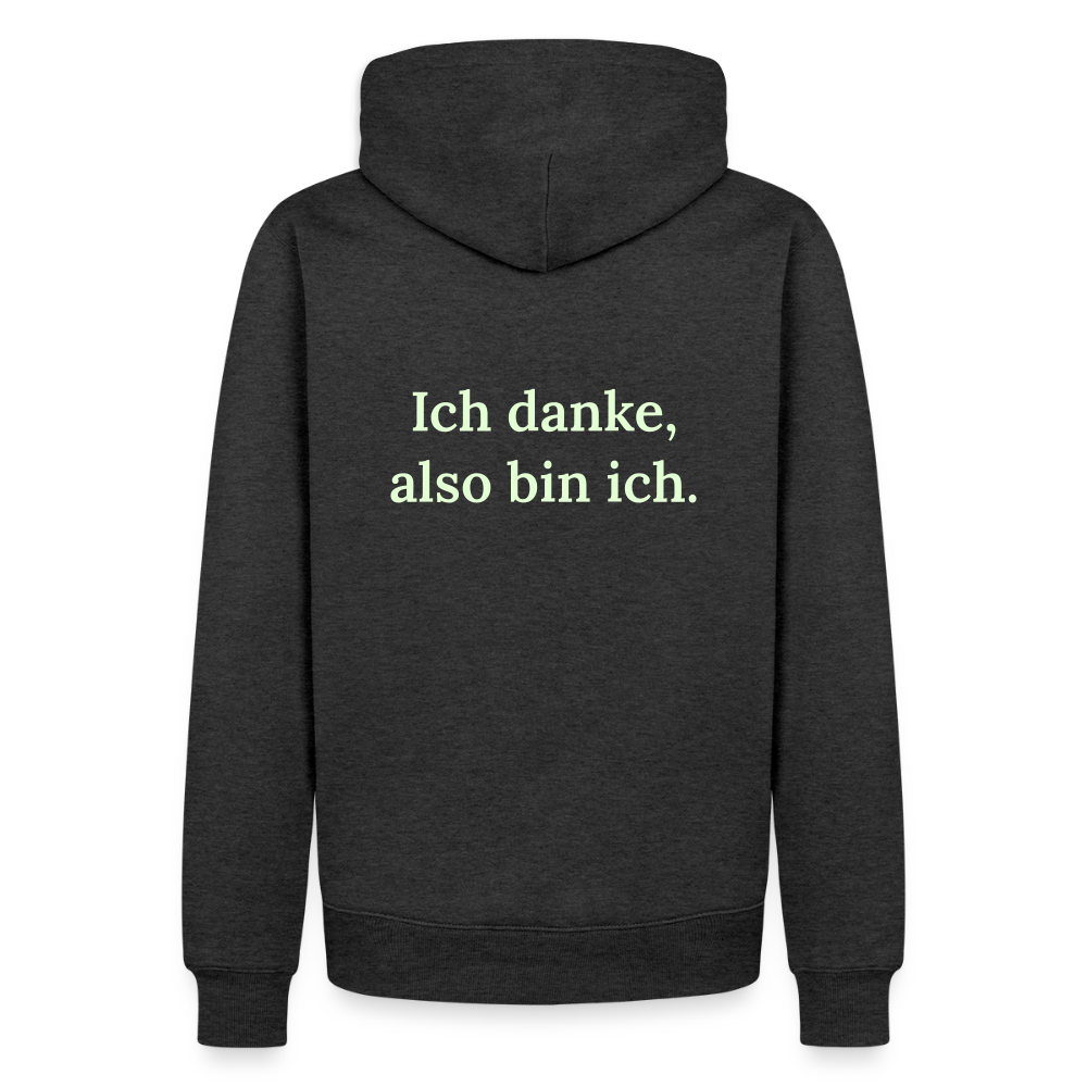 Männer Premium Hoodie - Anthrazit meliert