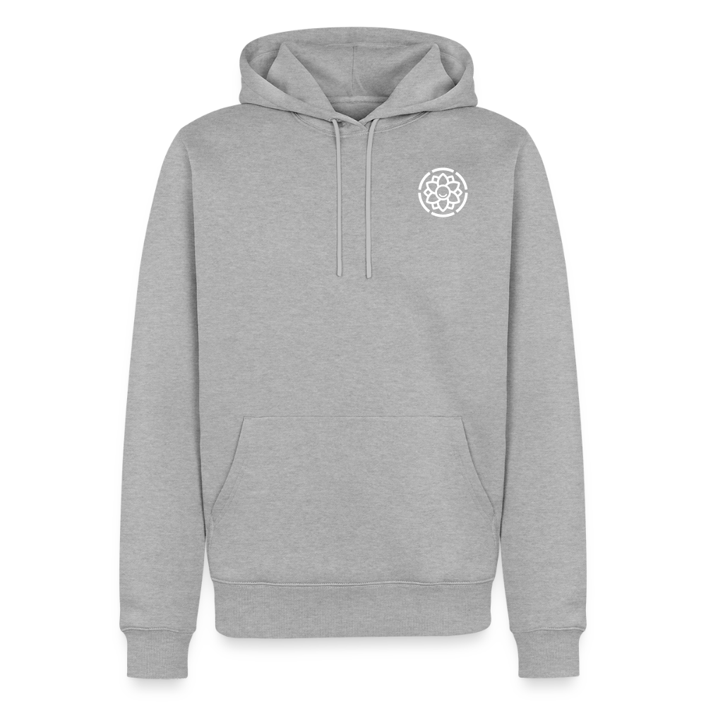 Männer Premium Hoodie - Grau meliert