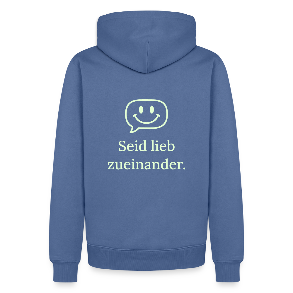 Männer Premium Hoodie - Taubenblau