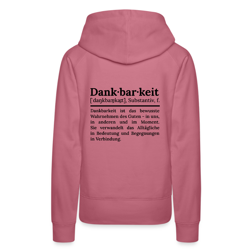 Frauen Premium Hoodie - Malve