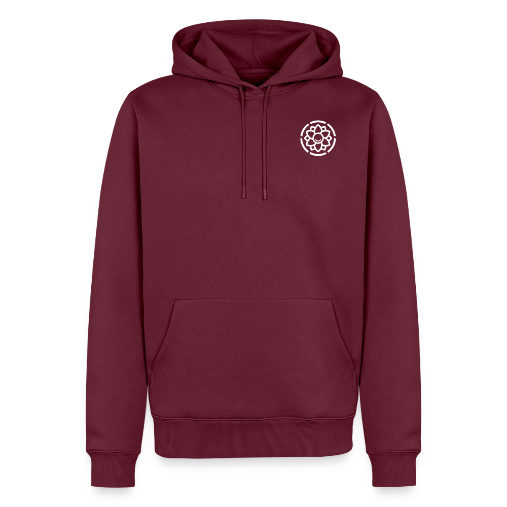 Männer Premium Hoodie - Burgunderrot