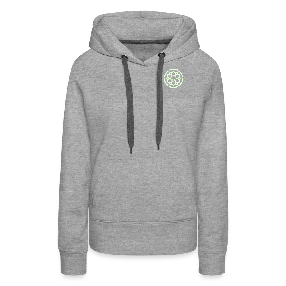 Frauen Premium Hoodie - Grau meliert