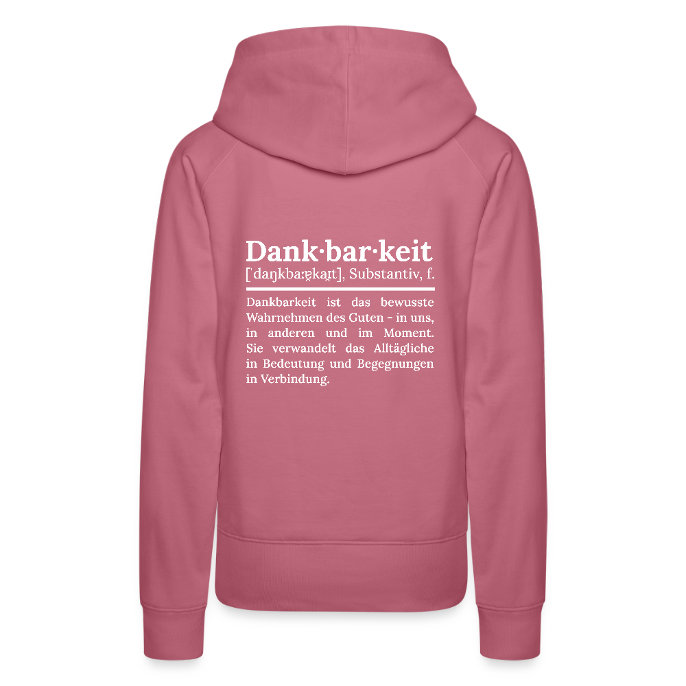 Frauen Premium Hoodie - Malve