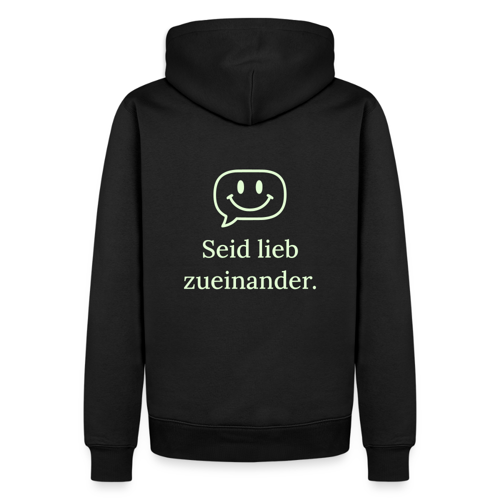 Männer Premium Hoodie - Schwarz