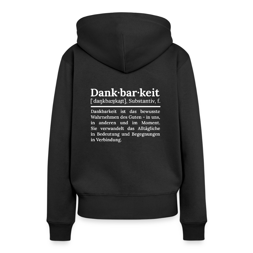 Frauen Premium Hoodie - Schwarz