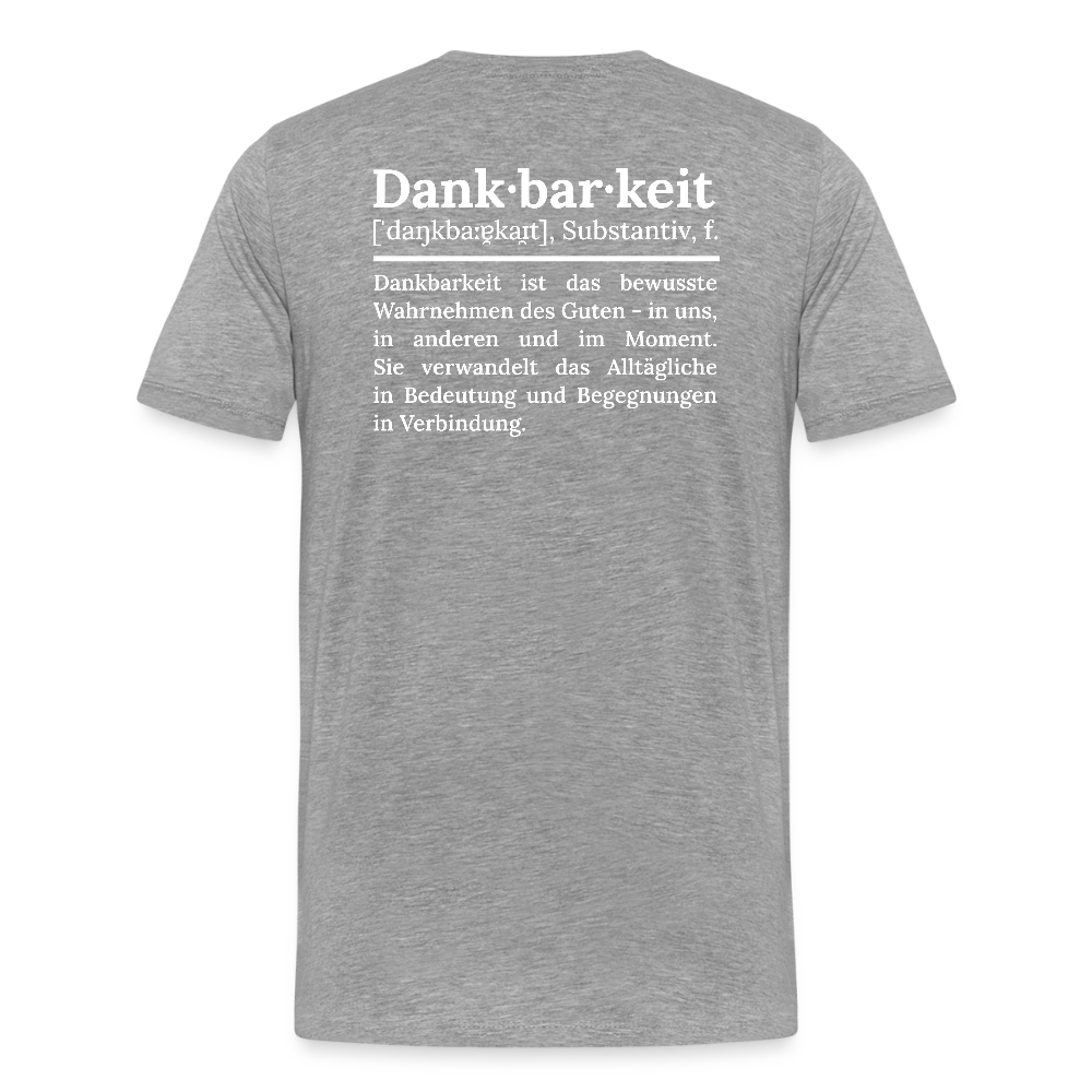 Männer Premium T-Shirt - Grau meliert
