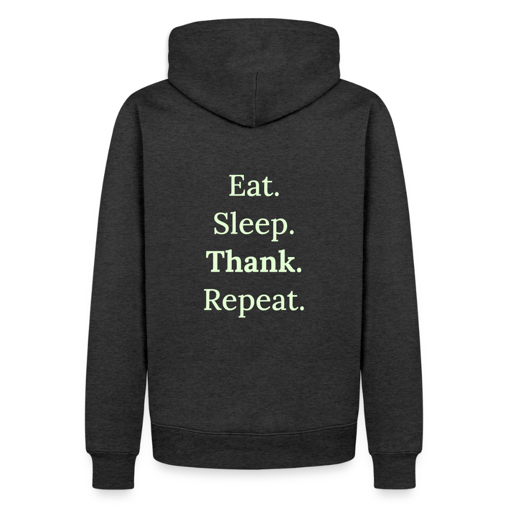 Männer Premium Hoodie - Anthrazit meliert