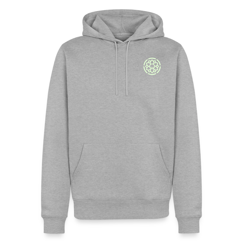 Männer Premium Hoodie - Grau meliert