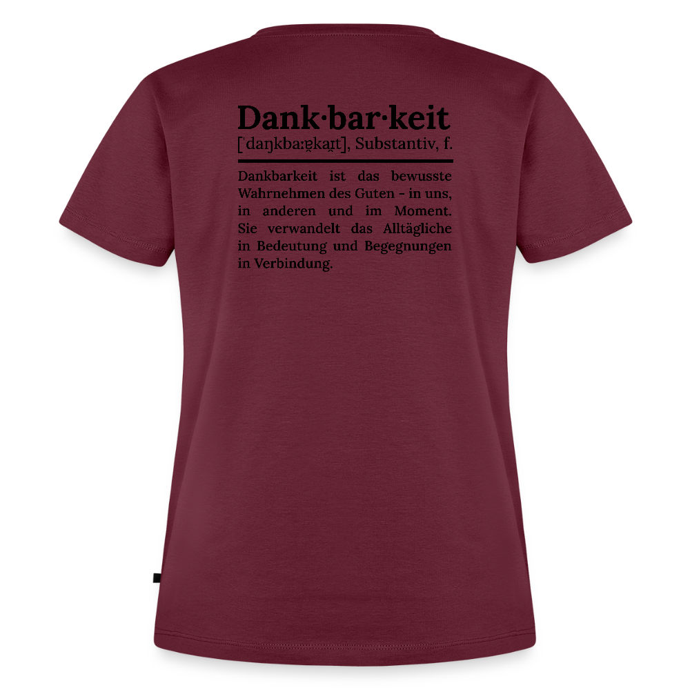 Frauen Premium T-Shirt - Burgunderrot