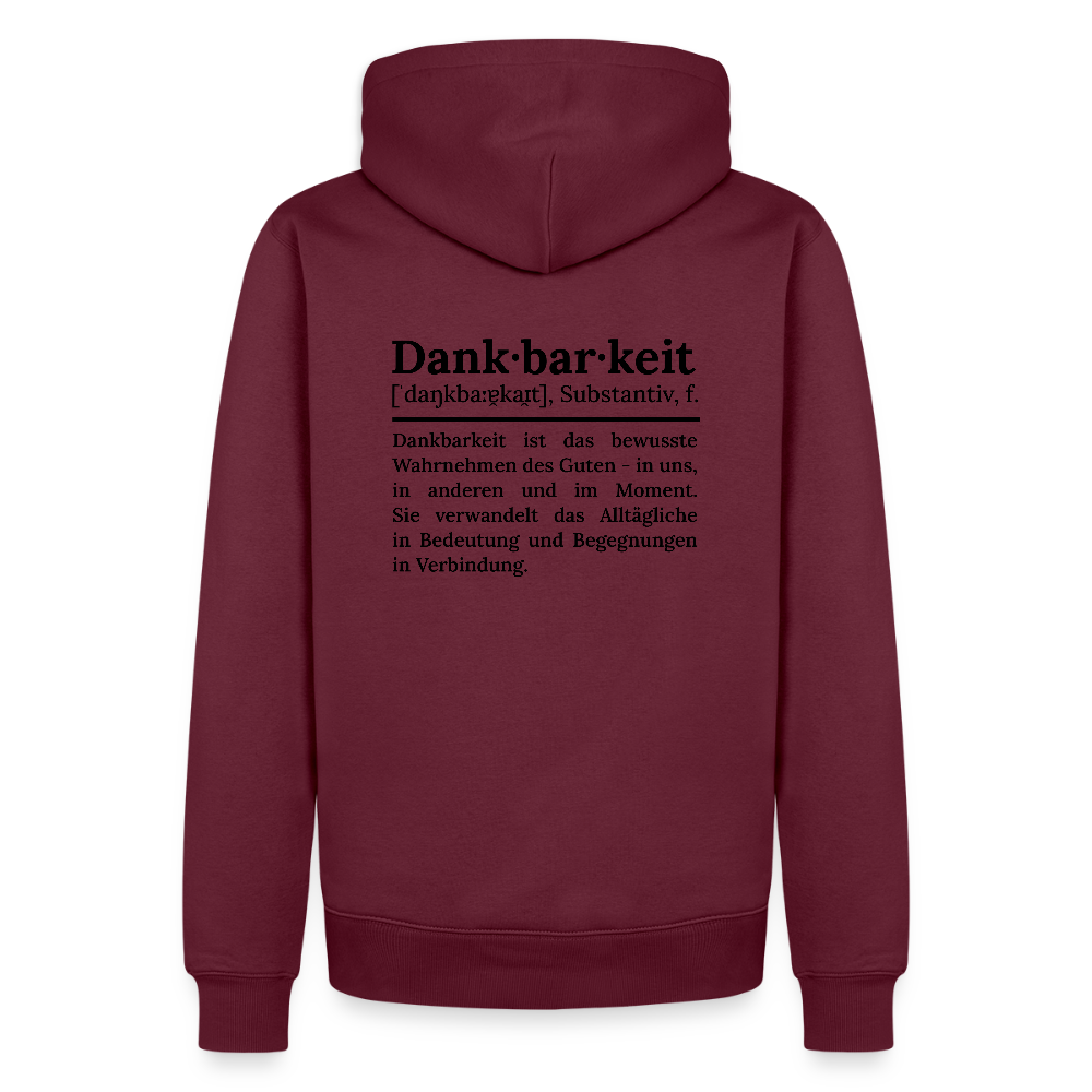 Männer Premium Hoodie - Burgunderrot