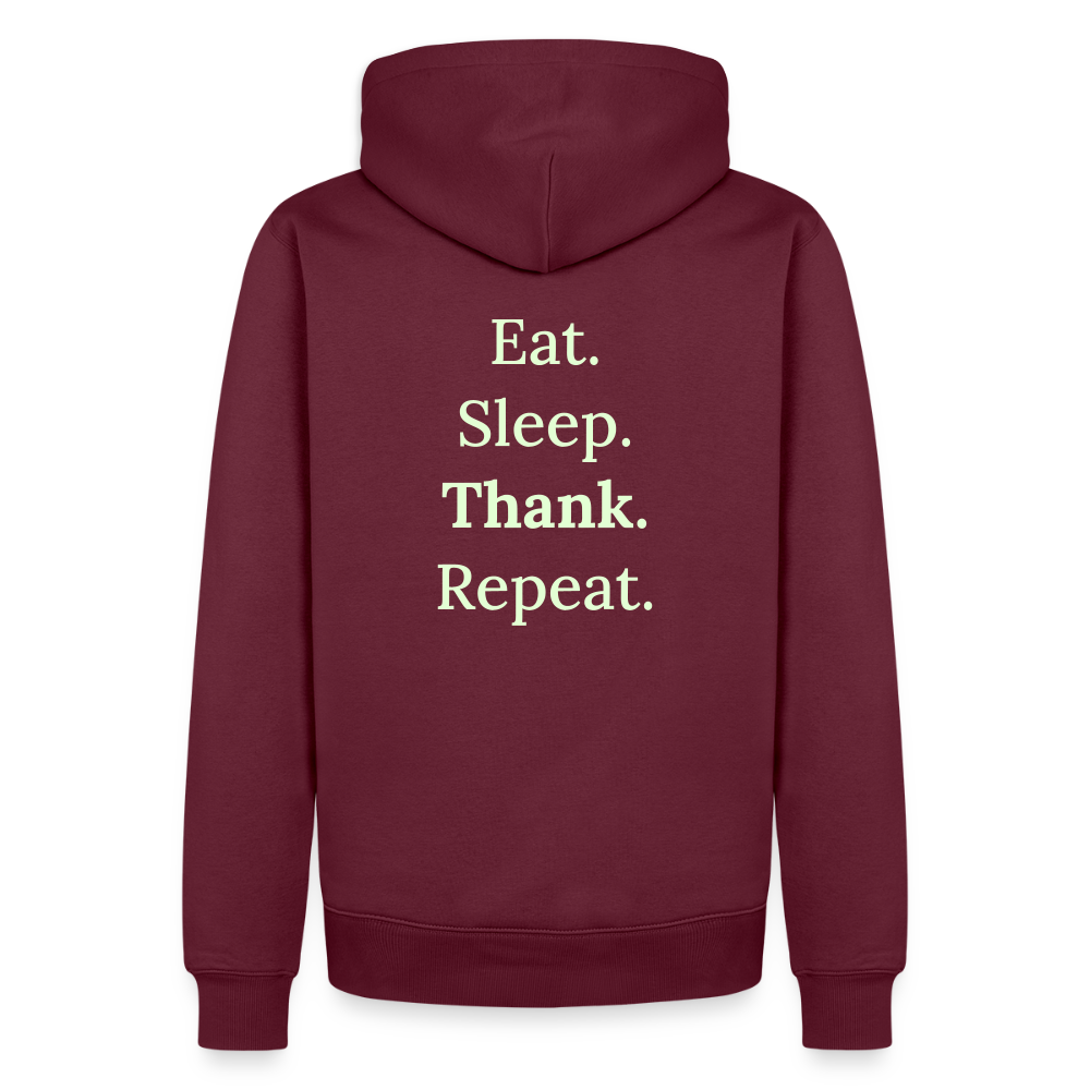 Männer Premium Hoodie - Burgunderrot