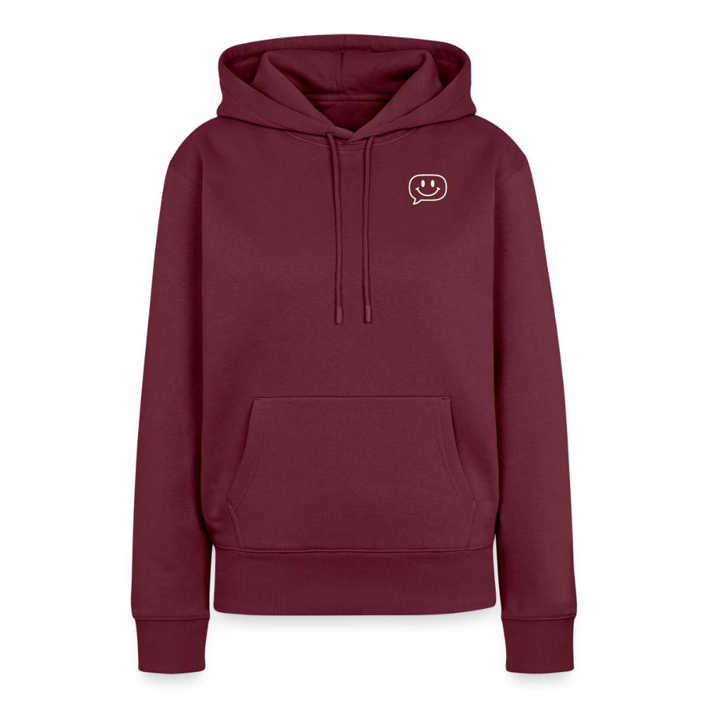 Frauen Premium Hoodie - Burgunderrot