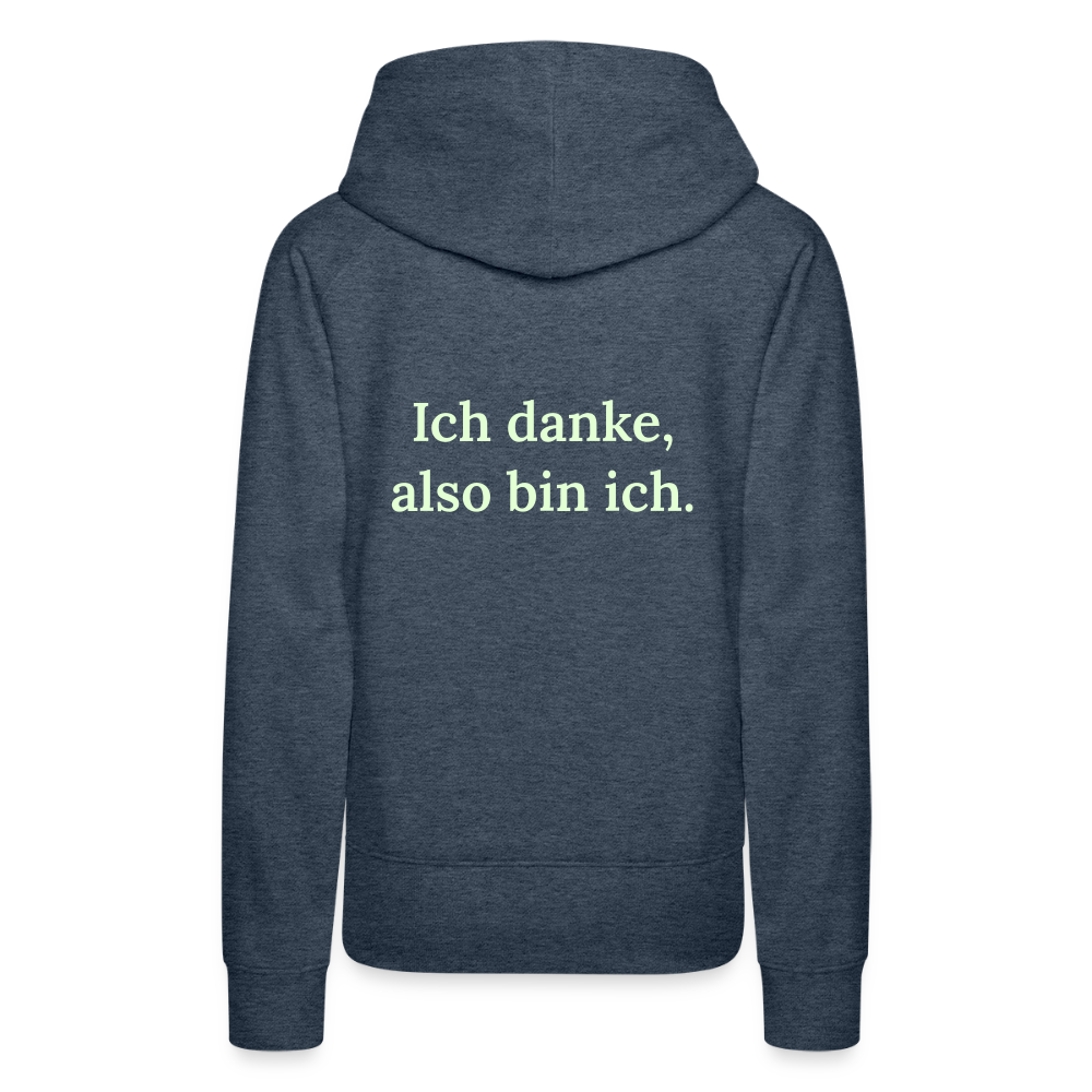 Frauen Premium Hoodie - Jeansblau